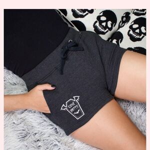 Blackthorn dark gray shorts with Gone Batty design